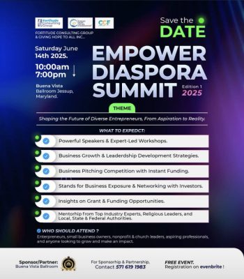 Sommet Autonomiser la Diaspora