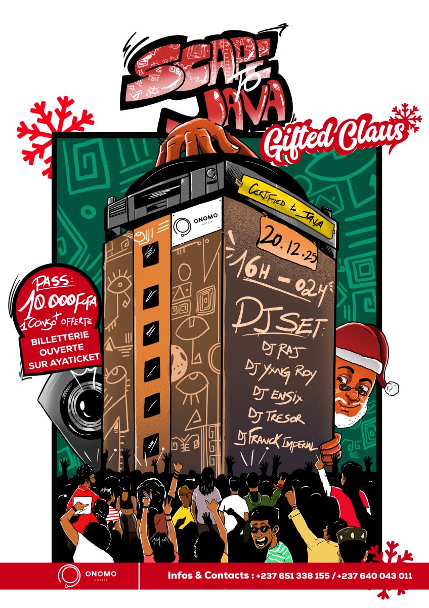 Scape to Java – 7ᵉ Édition : Gifted Claus | Onomo Hotel Douala