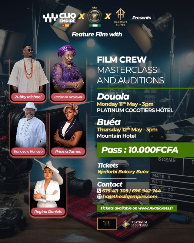 Film Crew Masterclass and Auditions