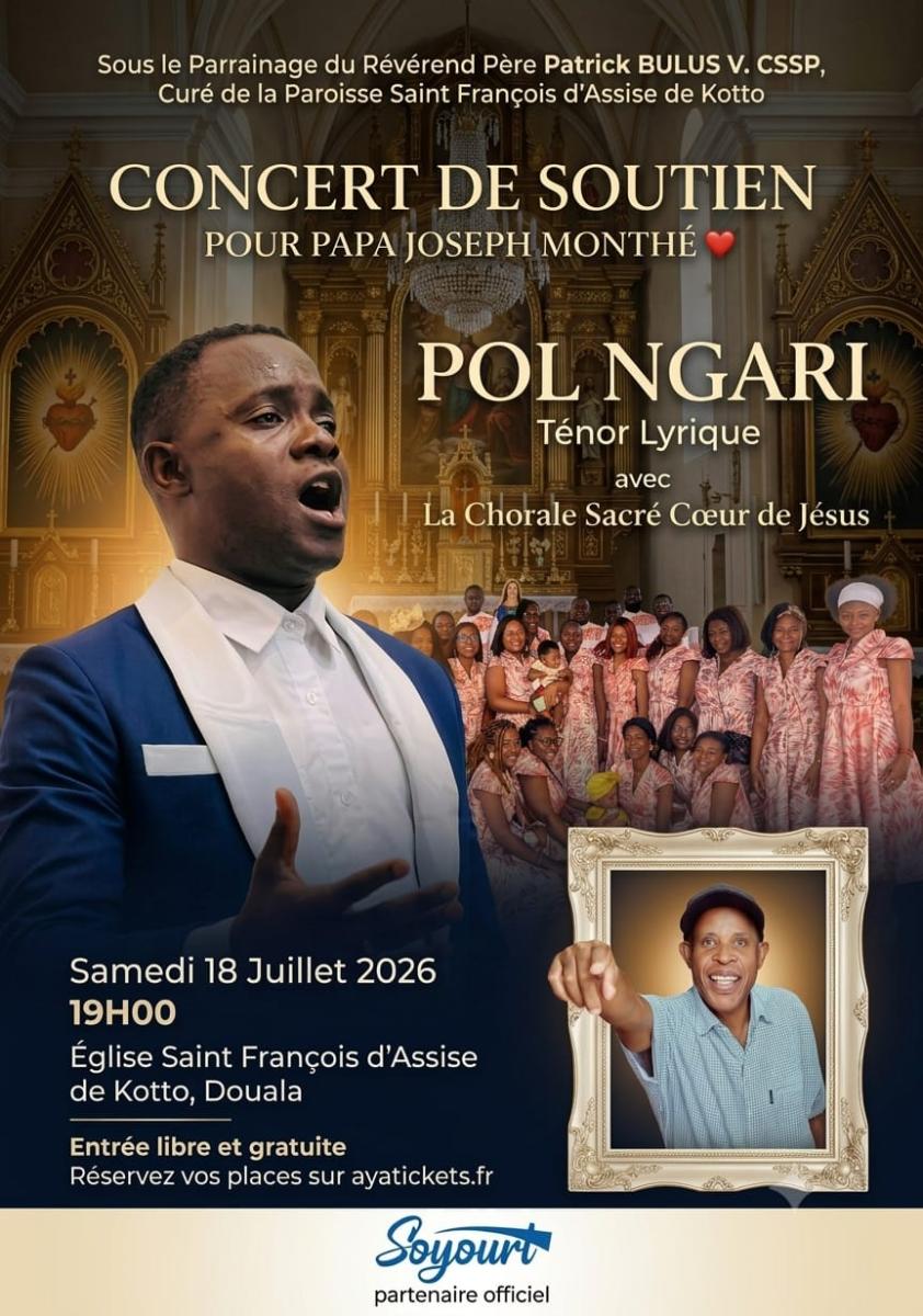 POL NGARI - CONCERT À L'ÉGLISE ST FRANÇOIS D'ASSISE DE KOTTO, DOUALA